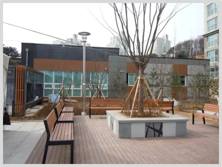 외벽 단열 보강 시공 후